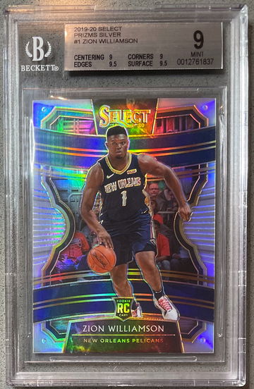 2019-20 Select Silver Concourse Zion Williamson BGS 9