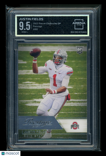 2021 Panini Prestige Justin Fields #80 RC Arena Club 9.5