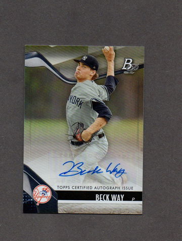 2021 Bowman Platinum #18 Beck Way autograph