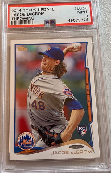 2014 Topps Update Jacob DeGrom RC PSA 9