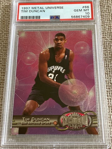 1997 METAL U I ERSE TIM DUNCAN #66