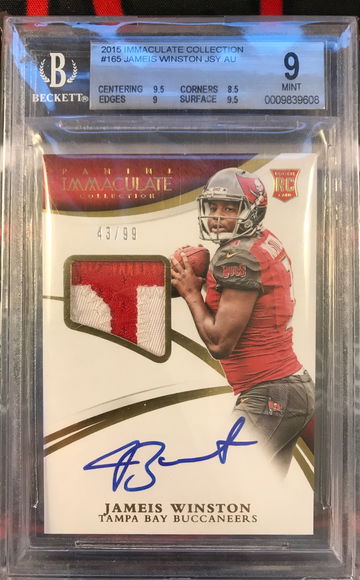 Jameis Winston 2015 Panini Immaculate BGS 9