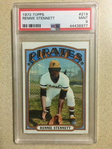 1972 Topps #219 Rennie Stennett PSA 9 MINT RARE