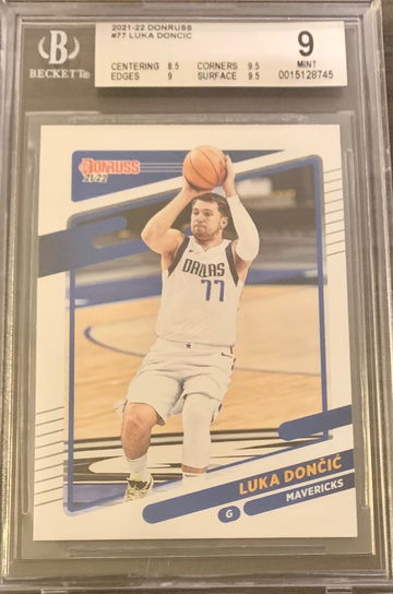 2021-22 Panini Basketball Donruss Luka Doncic #77 - Graded BGS 9 Mint MT Card  💫