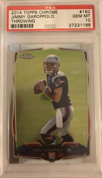2014 Topps Chrome Jimmy Garoppolo #150 PSA 10