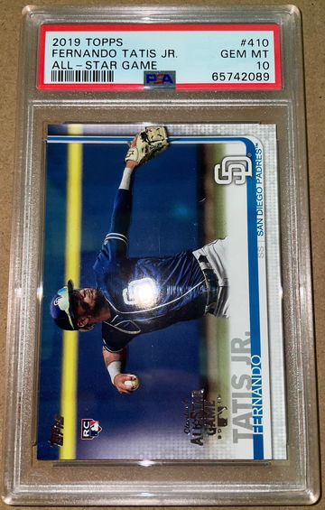 ALL STAR GAME 2019 Topps #410 Fernando Tatis Jr Padres Rookie PSA 10 POP 10!