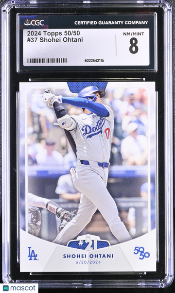 2024 Topps 50/50 Shohei Ohtani #37 CGC 8
