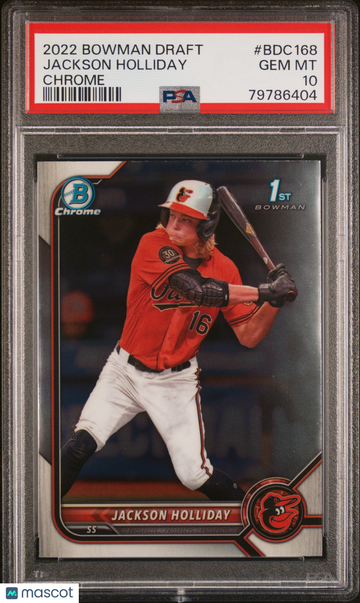 2022 Bowman Draft Jackson Holliday #BDC168 PSA 10