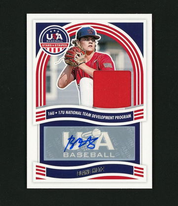 2024 Panini Stars & Stripes Blane Metz National Team Jersey Auto