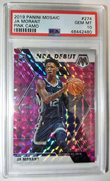 2019 Morant Mosaic NBA Debut PSA 10 #274 (Ships from Canada)