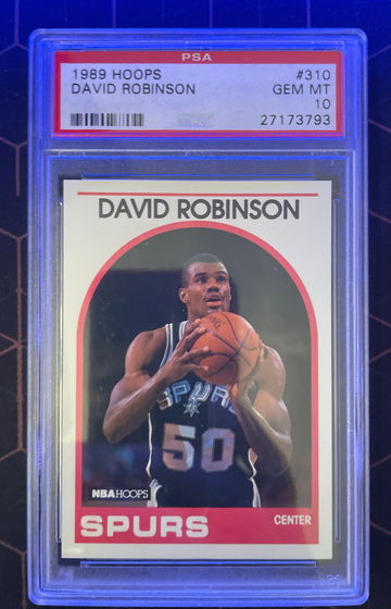 1989 Hoops #310 David Robinson PSA 10
