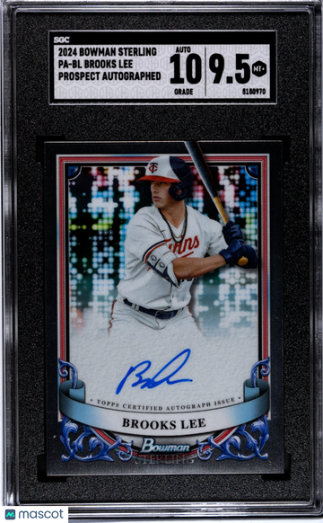 2024 Bowman Sterling Brooks Lee #PA-BL Prospect Autograph SGC 9.5 Auto 10