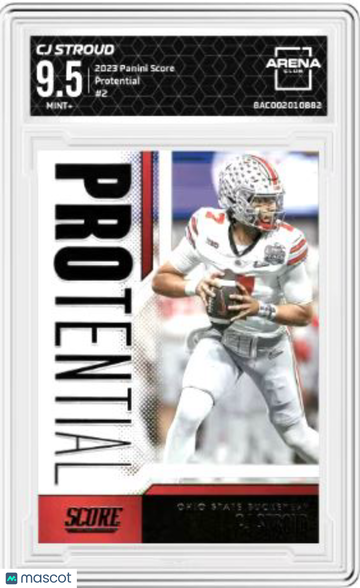 2023 Panini Score C.J. Stroud #2 Protential Arena Club 9.5