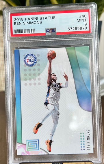 2018 Panini Status Ben Simmons #48 PSA 9 Mint Brooklyn Nets 76ers 3rd Year 🔥📈