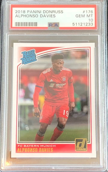 2018 Panini Donruss Alphonso Davies PSA 10