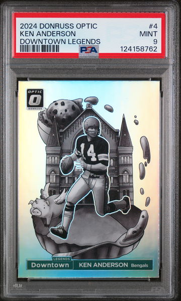 2024 Panini Donruss Optic Downtown Legends Ken Anderson #4 PSA 9