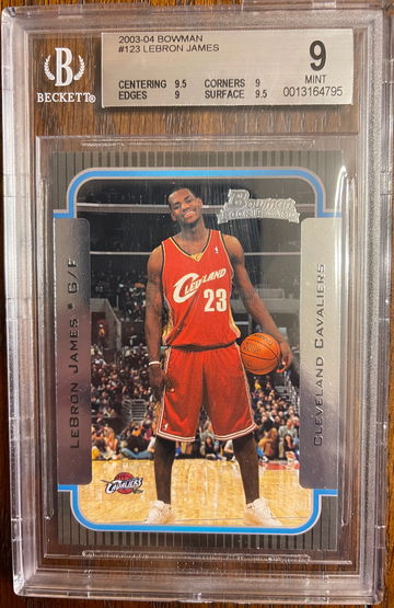 2003 Bowman Lebron James RC BGS 9 MINT+
