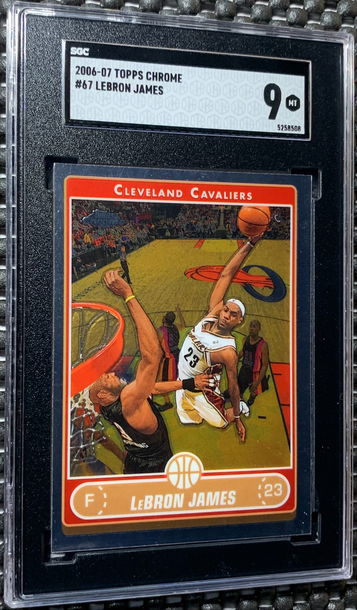 2006-07 Topps Chrome #67 LeBron James Cleveland Cavaliers SGC 9 MINT