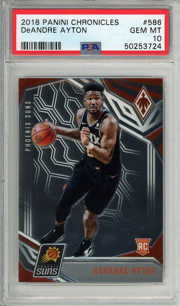 Deandre Ayton 2018-19 Panini Chronicles Phoenix #586 PSA 10 Gem Mint Rookie RC! 3724