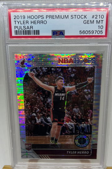 Tyler Herro 2019 Hoops Premium Stock Pulsar Prizm Rookie RC PSA 10 Miami Heat