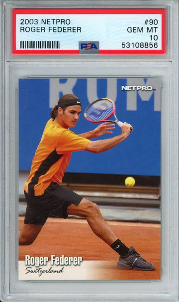 ROGER FEDERER 2003 NetPro #90 PSA 10 Rookie Card GEM MINT Tennis Switzerland Grand Slam
