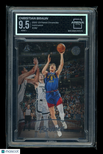 2022-23 Panini Chronicles Luminance Christian Braun #No. 162 Arena Club 9.5