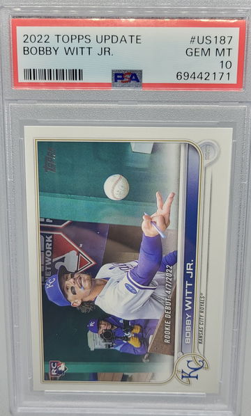 2022 Topps Update #US87 Bobby Witt Jr RC PSA 10