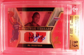 2007-08 SP ROOKIE THREADS GOLD ROOKIES #50 AL HORFORD AUTO 17/50 BGS 9.5 GEM MINT