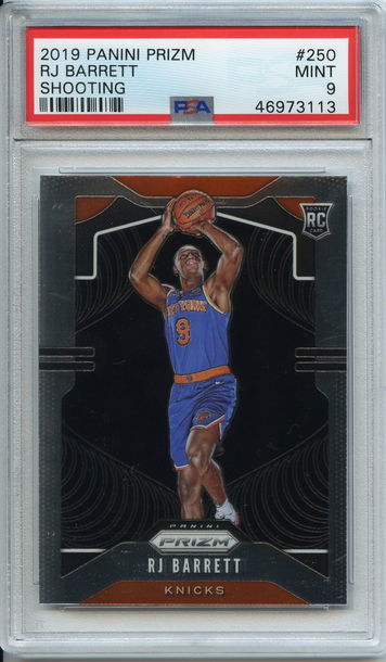 RJ Barrett Prizm Variation Shooting Rookie PSA 9 NEP