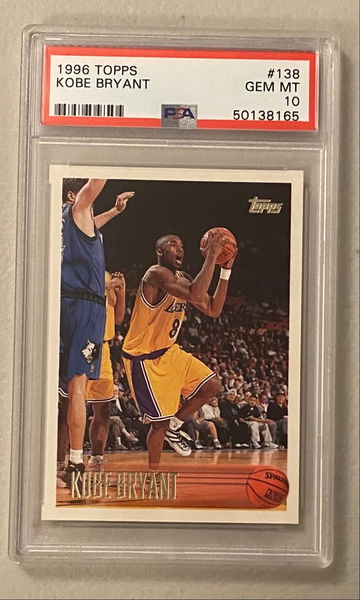 1996 Topps Kobe Bryant PSA 10 Gem Mint