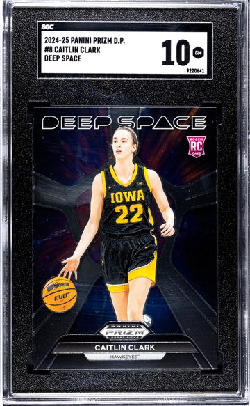 2024-25 Panini Prizm D.P. #8 Caitlin Clark Deep Space SGC 10