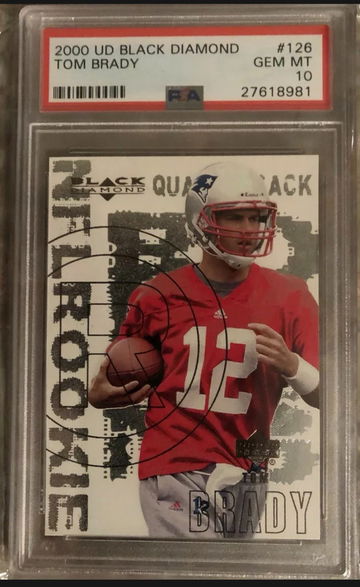 2000 Upper Deck Black Diamond Tom Brady PSA 10