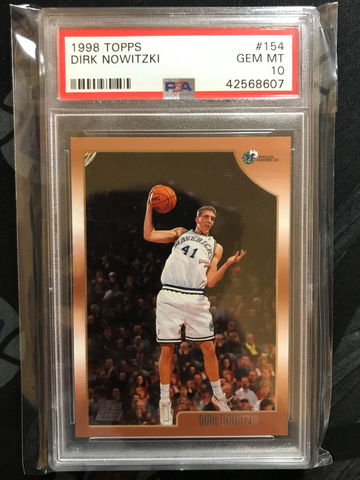 1998 Topps Dirk Nowitzki Rookie RC PSA 10