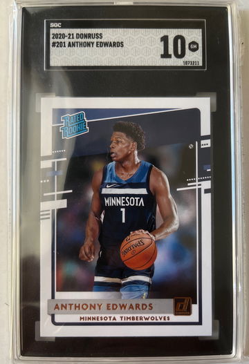 2020 Anthony Edwards #201 Donruss SGC 10