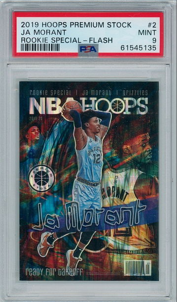 2019 Hoops Premium Stock #2 Ja Morant - Rookie Special - Flash (Prizm) | RC | PSA 9 | Grizzlies (NBA) ROTY