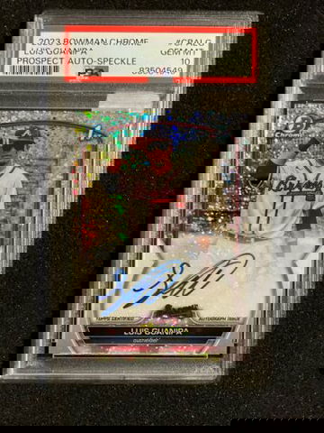 2023 Bowman Chrome 1st Luis Guanipa #CPALG Speckle Refractor Auto #/299 PSA 10