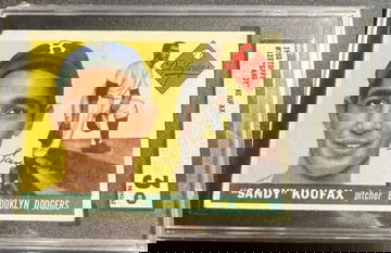 1955 Topps #123 Sandy Koufax RC Sgc 3 Brooklyn Dodgers