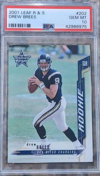 2001 Leaf Rookies and Stars Rookie DREW BREES #202