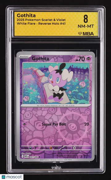 2025 Pokemon Scarlet & Violet White Flare Gothita Reverse Holo MBA 8 #41