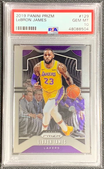 LeBron James 2019-20 prizm #129 PSA 10 (48088504)