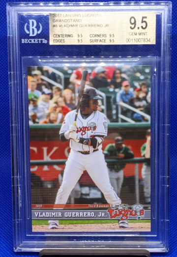 2017 Lansing Lugnuts Vladimir Guerrero Jr. RC BGS 9.5