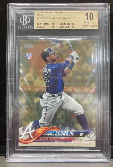 2018 Topps Acuna Gold RC BGS 10