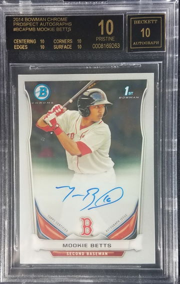 2014 Bowman Chrome Mookie Betts auto 
