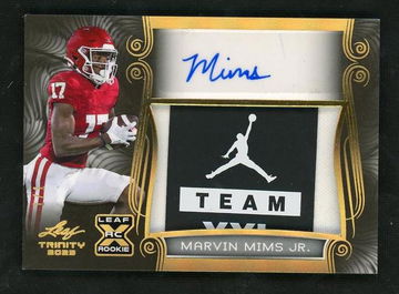 2023 Leaf Trinity Marvin Mims Jr. #PA-MMJ RC RPA