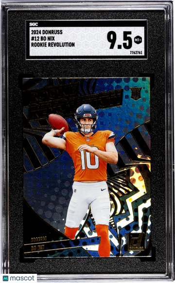 2024 Donruss Bo Nix #12 Rookie Revolution SGC 9.5