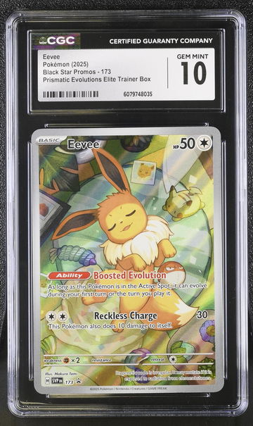 2025 Pokemon #173 Eevee Prismatic Evolutions Elite Trainer Box CGC 10