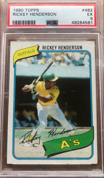 1980 Topps Rickey Henderson PSA 5