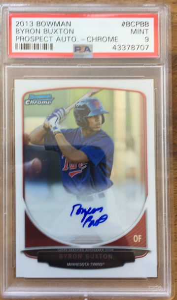 Byron Buxton auto psa 9