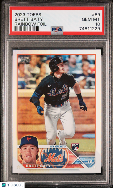 2023 Topps Brett Baty #89 Rookie PSA 10