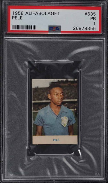 1958 Alifabolaget #635 Pele RC PSA 1 (PWCC-E)